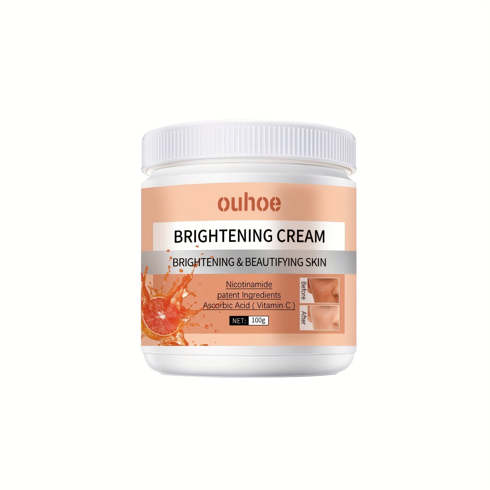 Brightening Cream with Antioxidant, Moisturizing, Even Skin Tone, Vitamin C, Niacinamide ,100g