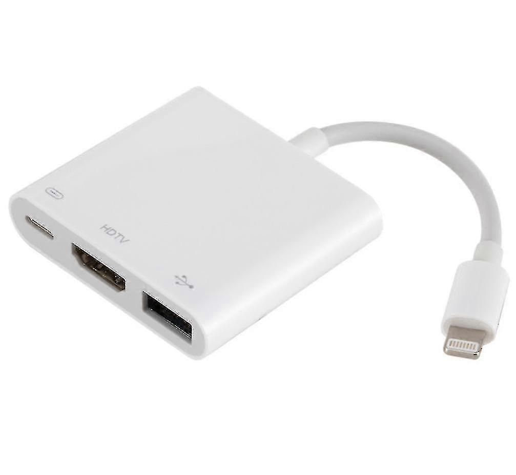 Lightning To Hdmi/Usb Otg Adapter For Iphone/Ipad – 1080P Hd