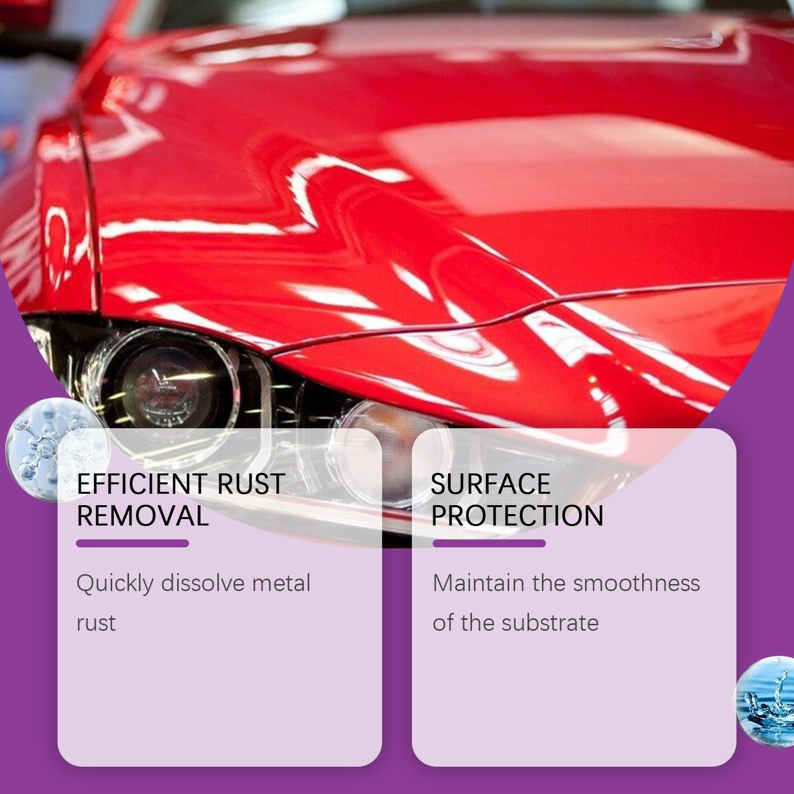 Automotive Rust Remover, Fast Rust & Oxidation Removal, Car Surface Cleaner ,120ml