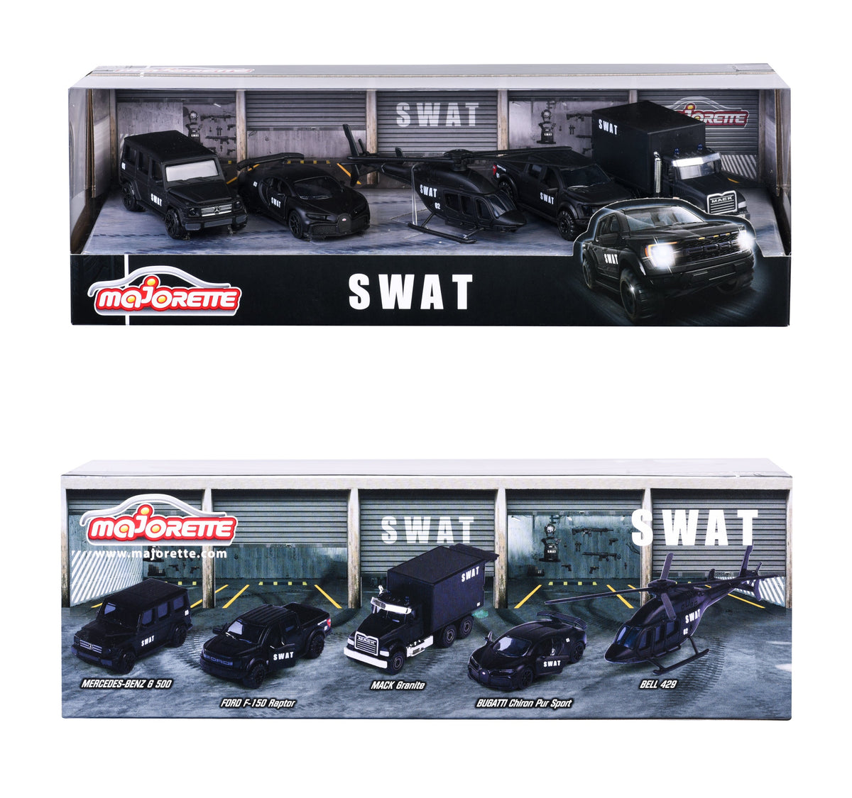Majorette - SWAT Die-Cast Vehicle Playset - Black - 5pcs