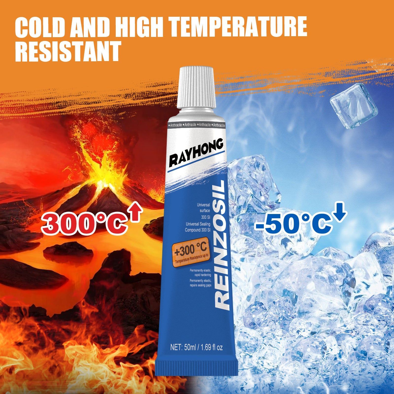 Auto Parts Sealant, Fast Hardening, High Temp Resistance, Leakproof Bonding ,50ml