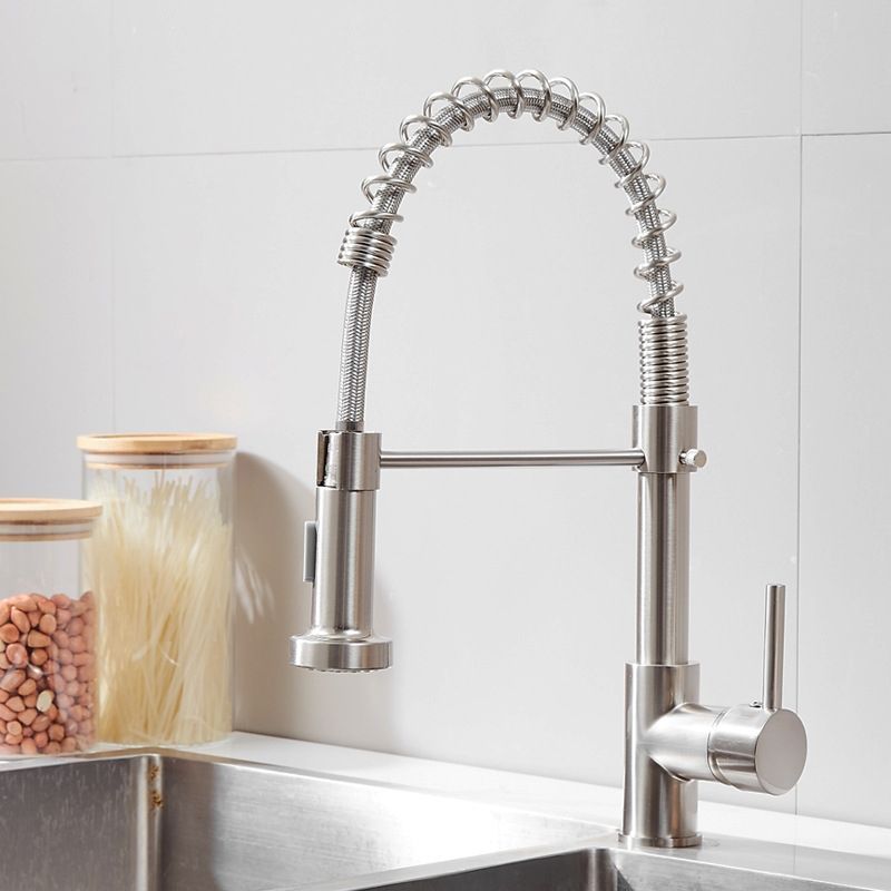 Tank Valve Sink Faucet Brushed Model