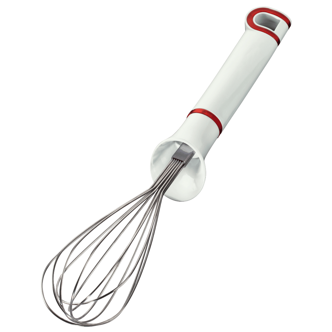 XAVAX 111574 خفاقة سلكية، مضرب من الفولاذ المقاوم للصدأ، 31 سم، أحمر/أبيض