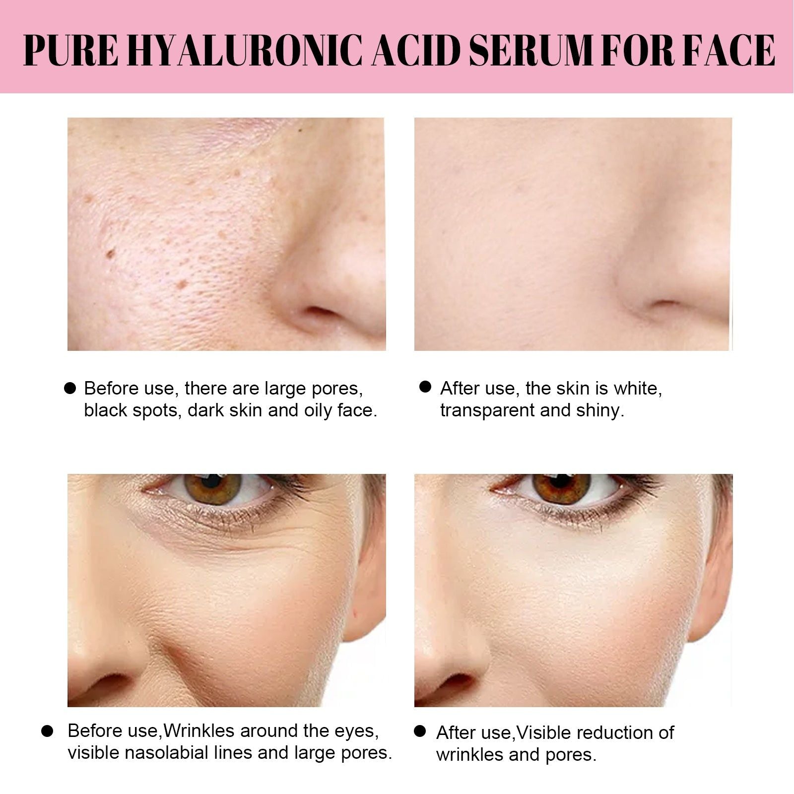 Collagen Serum, Shrink Pores, Moisturize Tighten Skin, Anti-Aging, Glow ,30ml