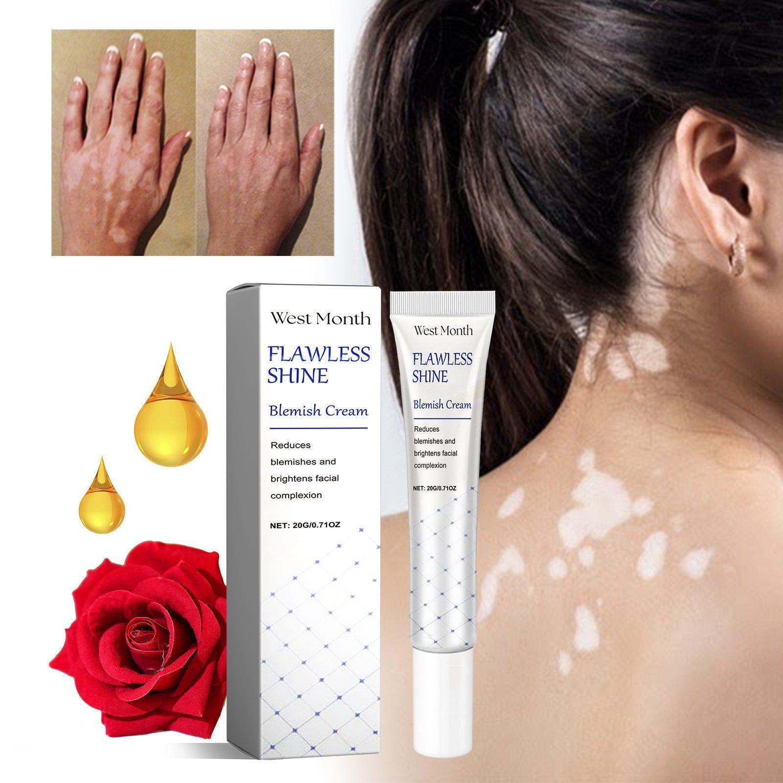 Glow Boost Skin Care Cream for Brightening, Even Tone, Moisturizing, Anti-Aging ,20g