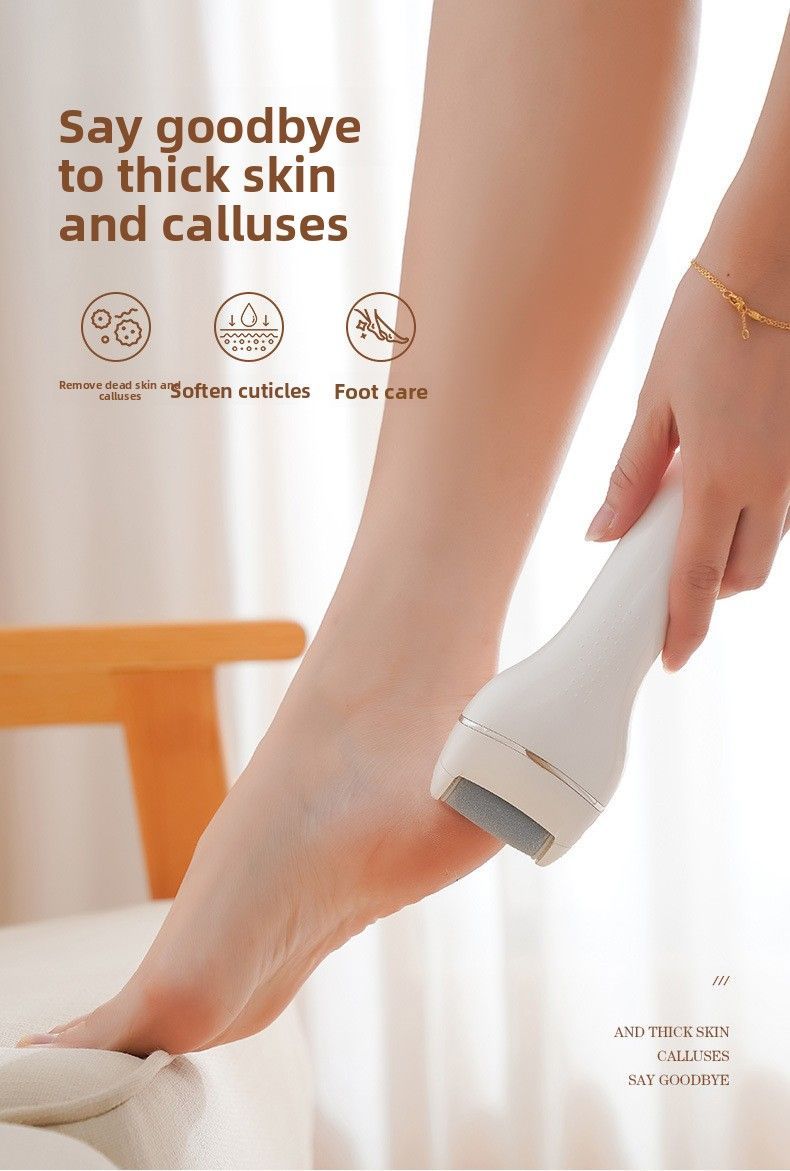 Rechargeable Electric Foot Callus Remover for Hard Calluses White