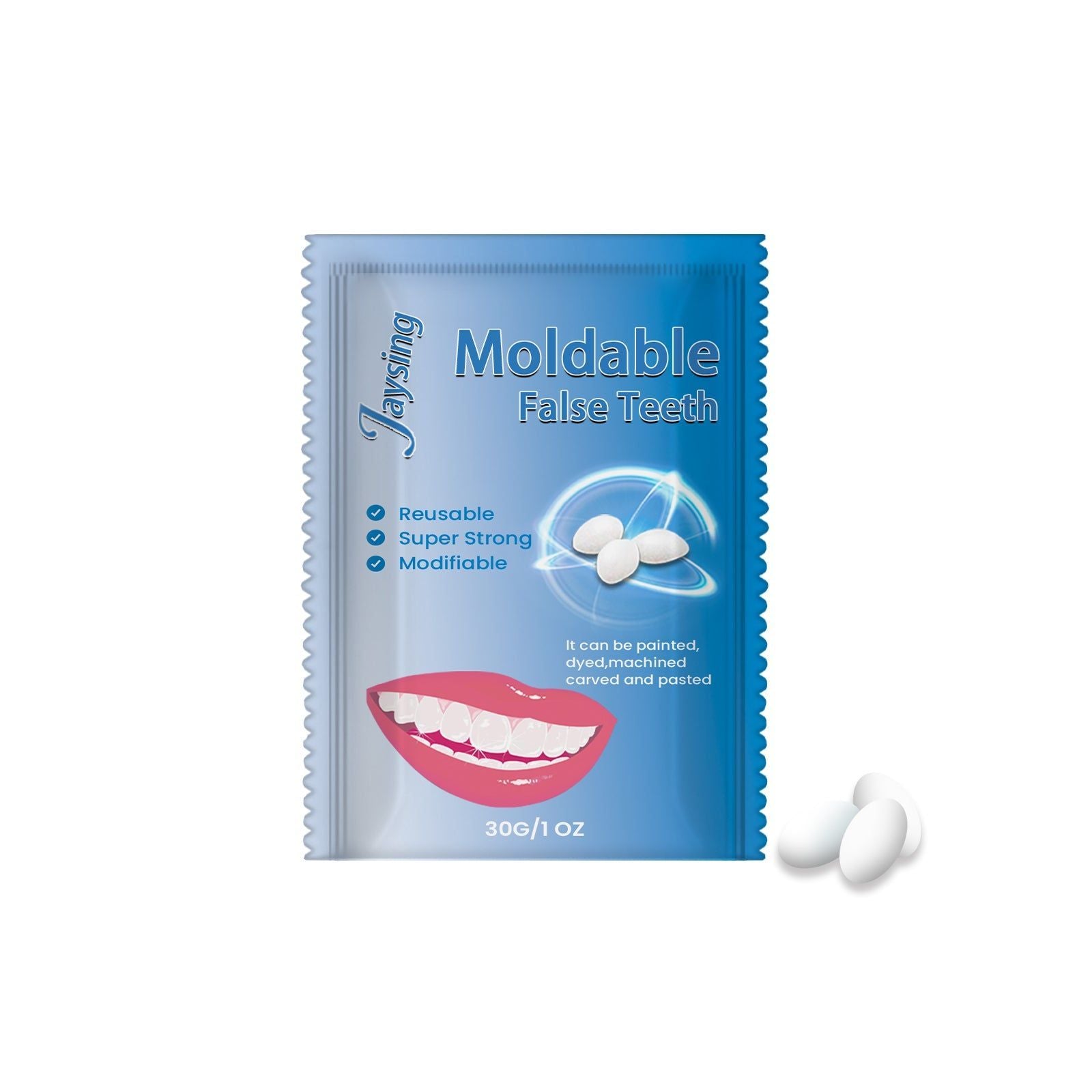 Temporary Dental Glue for Dentures, Holes, and Smile Confidence, Easy to Use ,30g