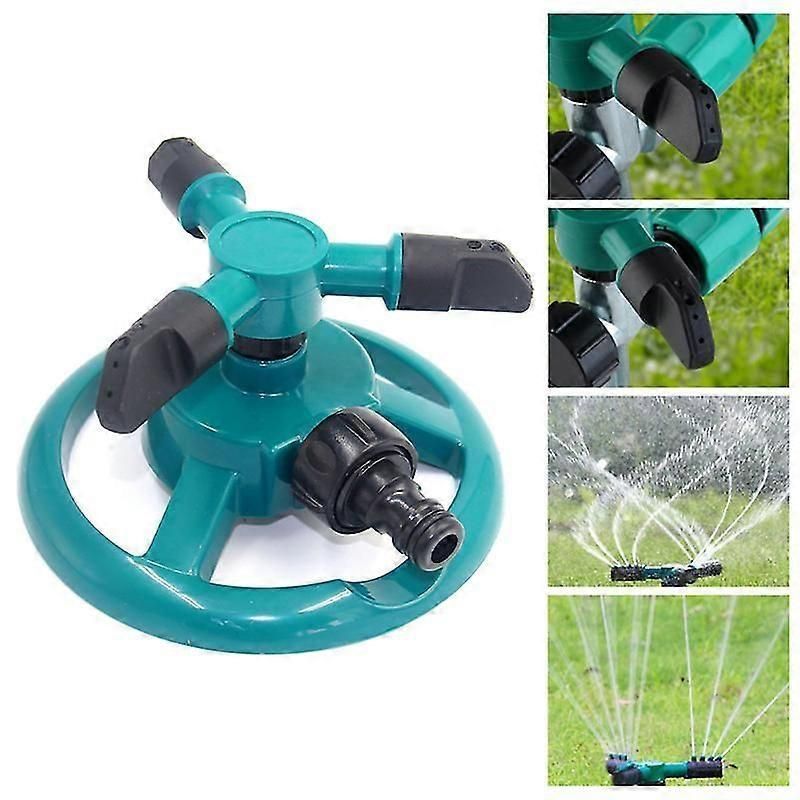 Garden Sprinkler Tomatic 360 Degree Rotation Plastic Easy Hose Connection Watering Sprayer For Home