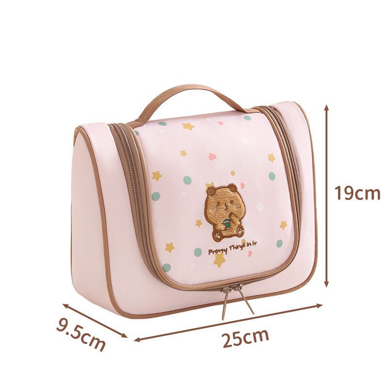 Embroidered Travel Makeup Bag