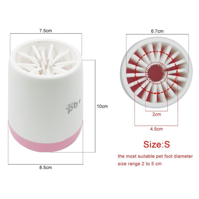 Pet Foot Wash Cup Dog Paw Cleaner Cup Portable Silicone Puppy Washing Brush Feet Cleaner Mug