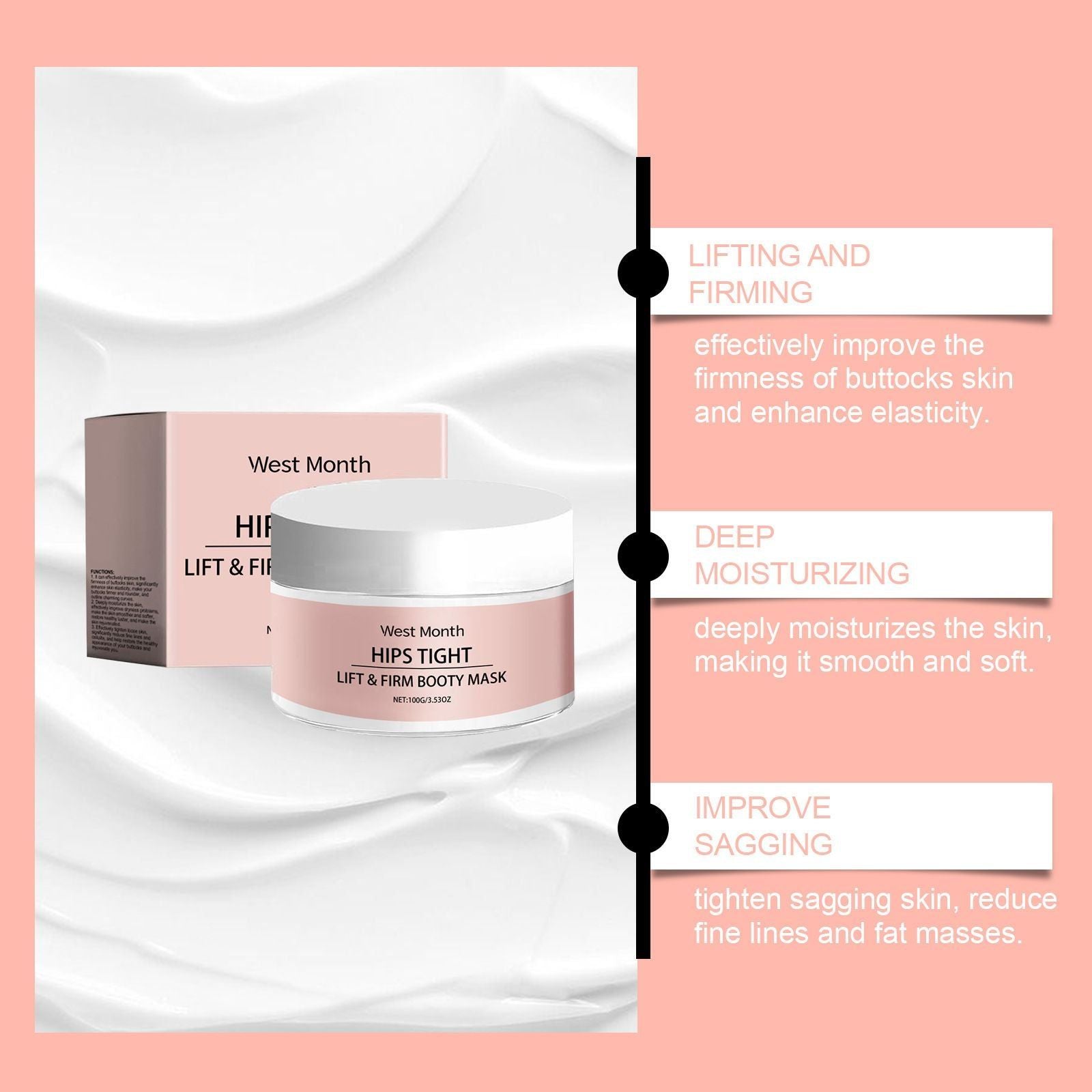 Buttock Moisturizing Cream Hydrating Body Care 100g