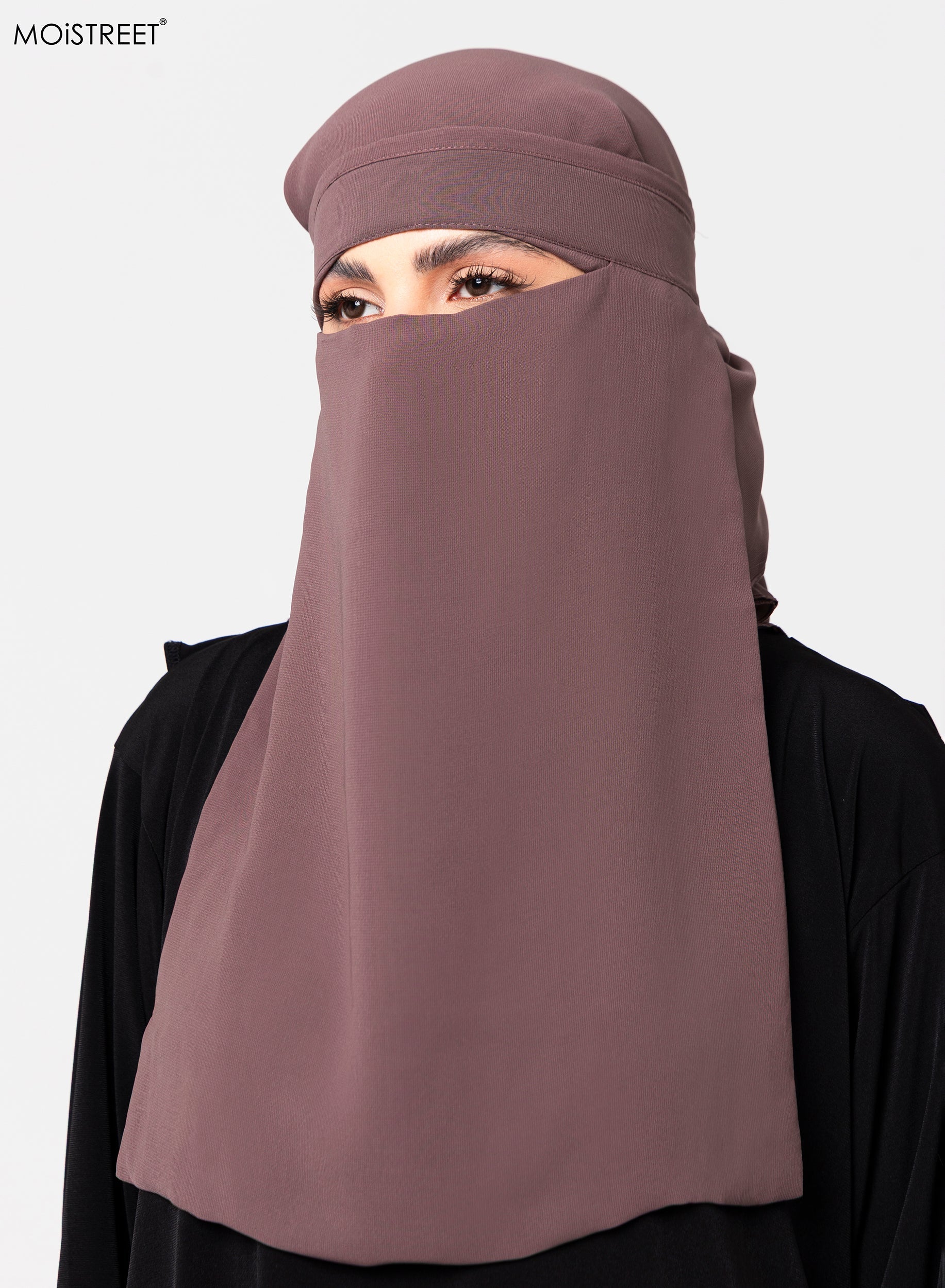 MOiSTREET Islamic Niqab Wool Chiffon