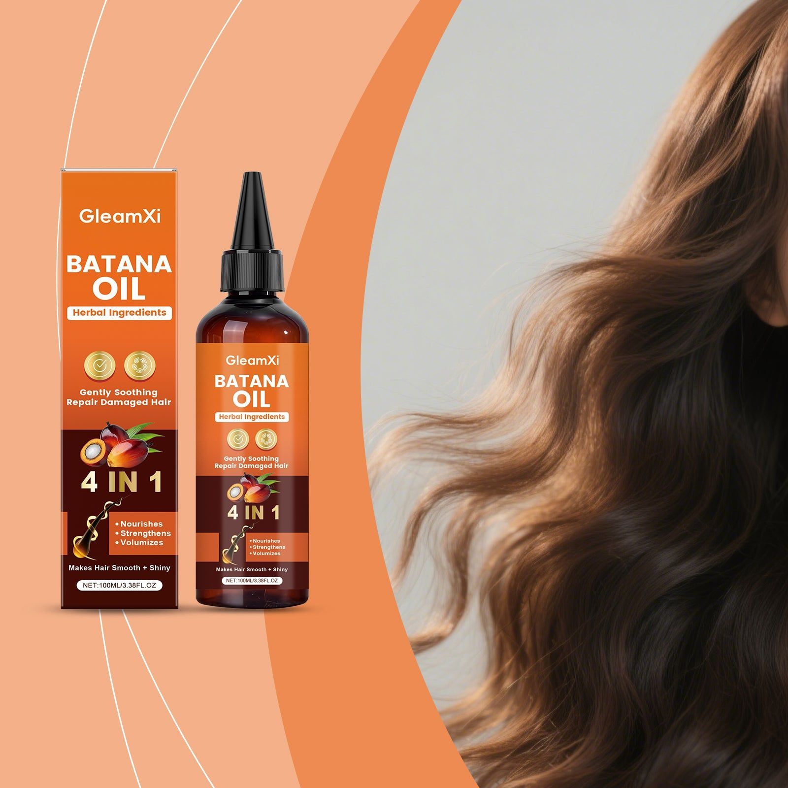 Batana Hair Oil, Nourishing Hair Care for Moisture, Shine, and Smoothness ,100g