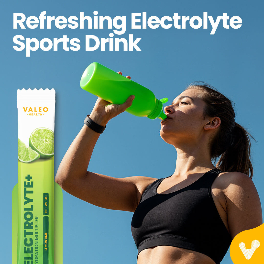 Valeo Hydration Electrolyte+ Lemon and Lime Stick Pack 20