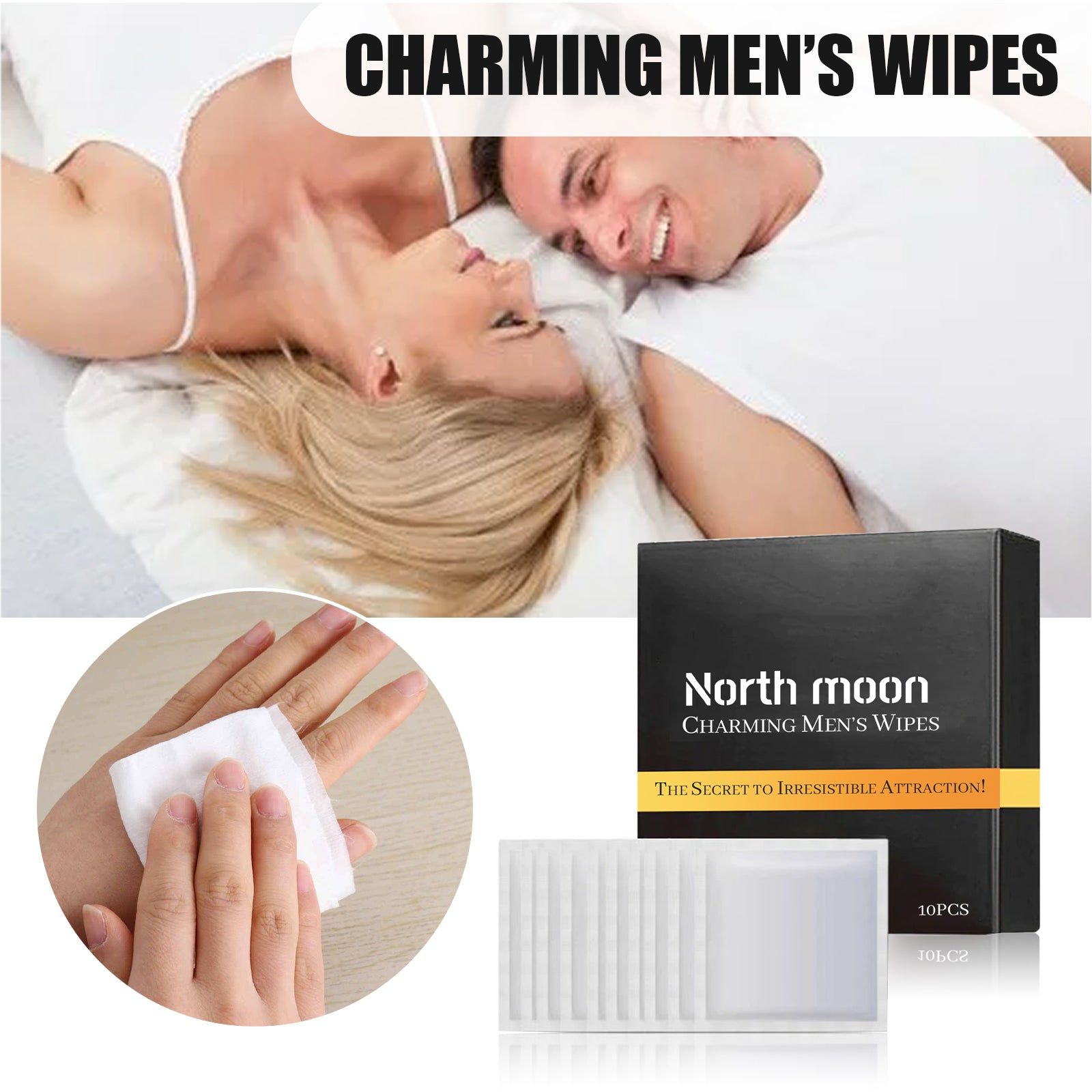 Body Cleansing Wipes, Moisturize Skin, Freshen & Control Odor, Travel Friendly ,10pcs