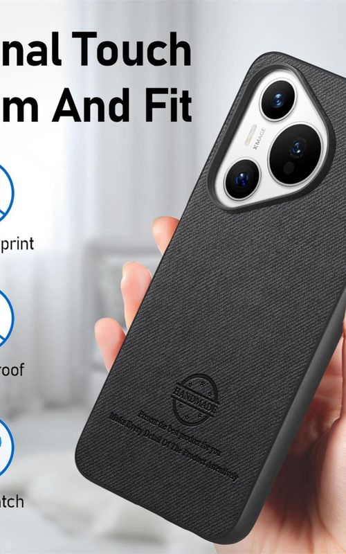 Twill Fabric Leather Phone Case For Huawei Pura 70 Pro