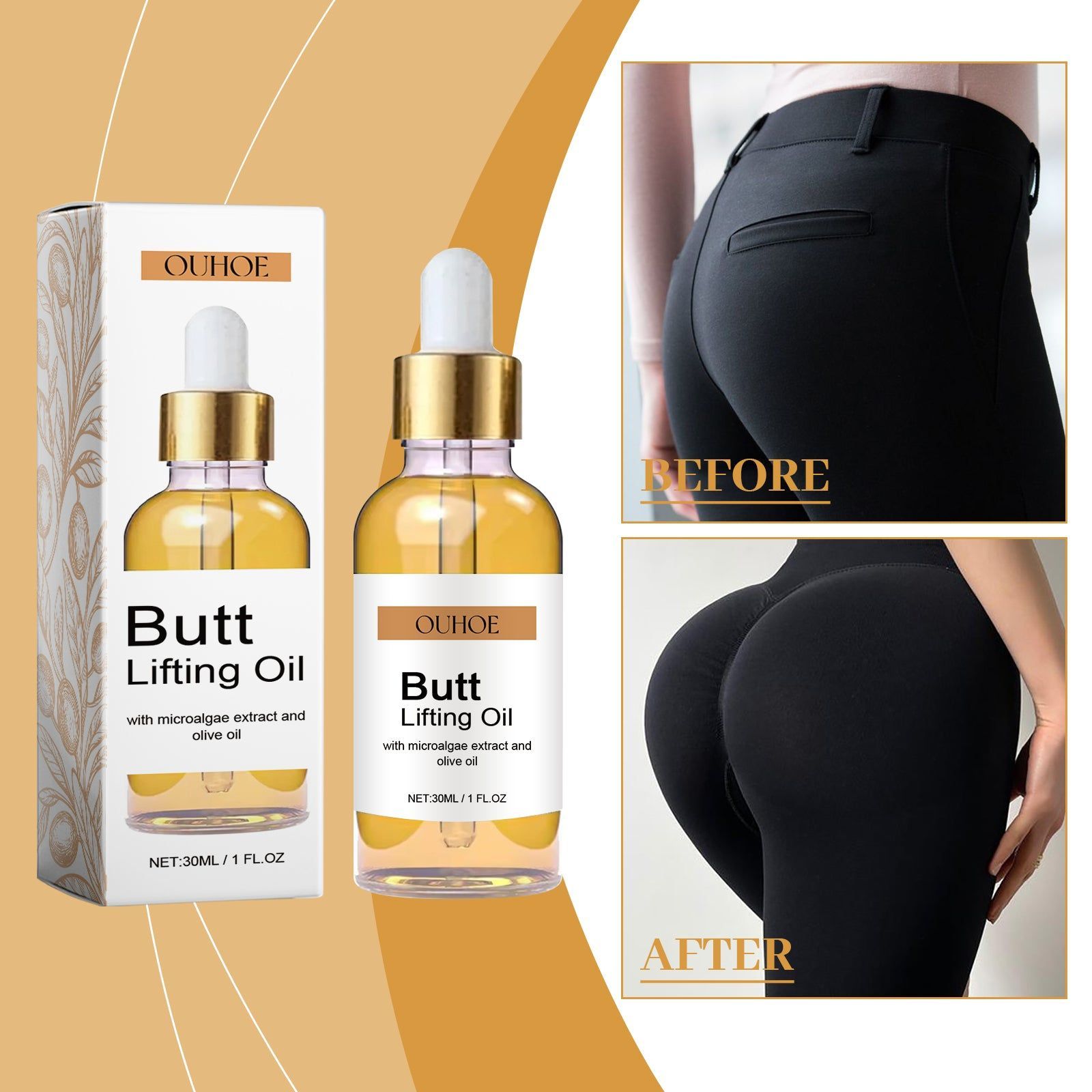 Revitalize Your Hip Care, Firming Moisturizer with Coffee Extract, Elastic Skin Boost ,30ml