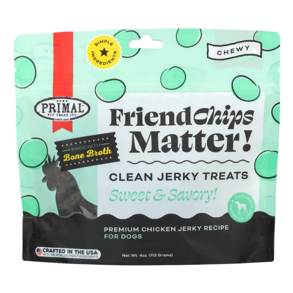 Primal FriendChips Matter Chicken with Broth Jerky Treat 4oz