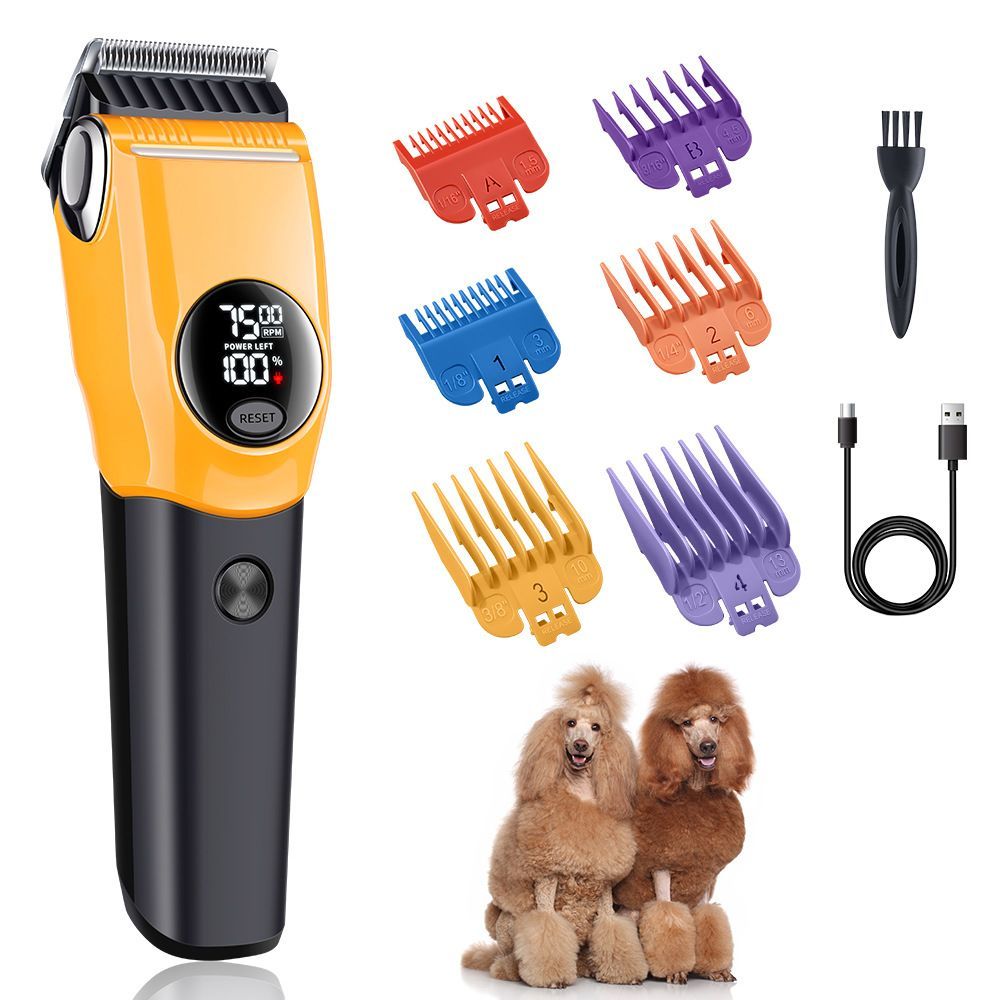 Smart Pet Hair Clipper with LED Display