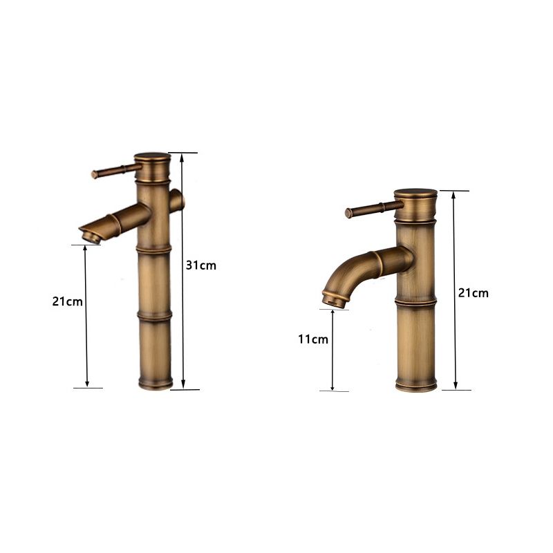 Antique Retro Hot Cold Water Copper Faucet Elbow 3 Knots