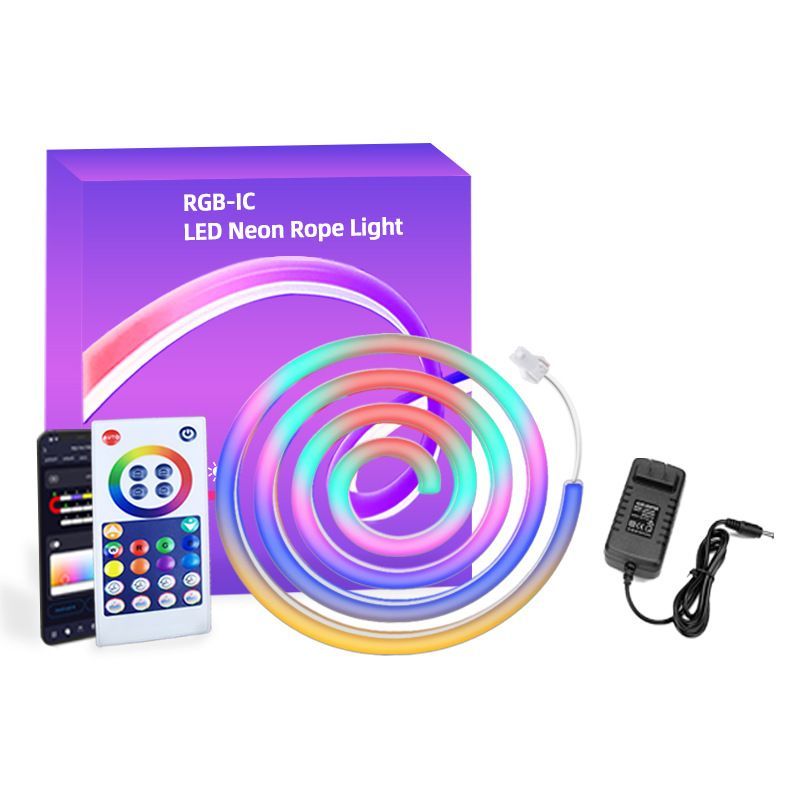 Neon Rope Light DIY Led Light With Music Sync For Bedroom Living Room 16.4ft