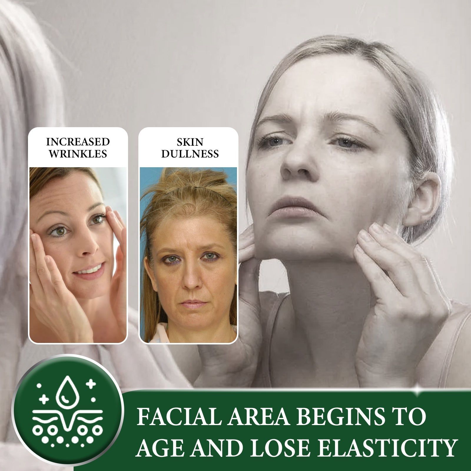 28-Day Anti-Aging Serum, Moisturize and Firm Skin, Reduce Wrinkles, Brighten, Rejuvenate ,30ml