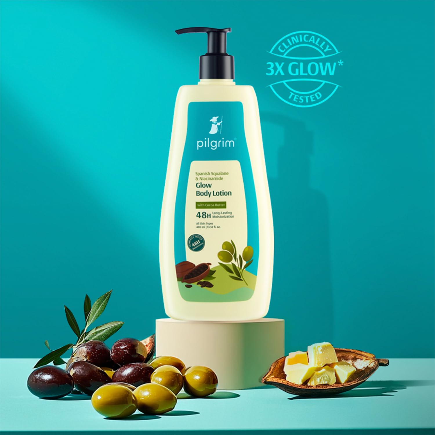 Pilgrim Spanish Squalane & Niacinamide Glow Body Lotion 400 ML