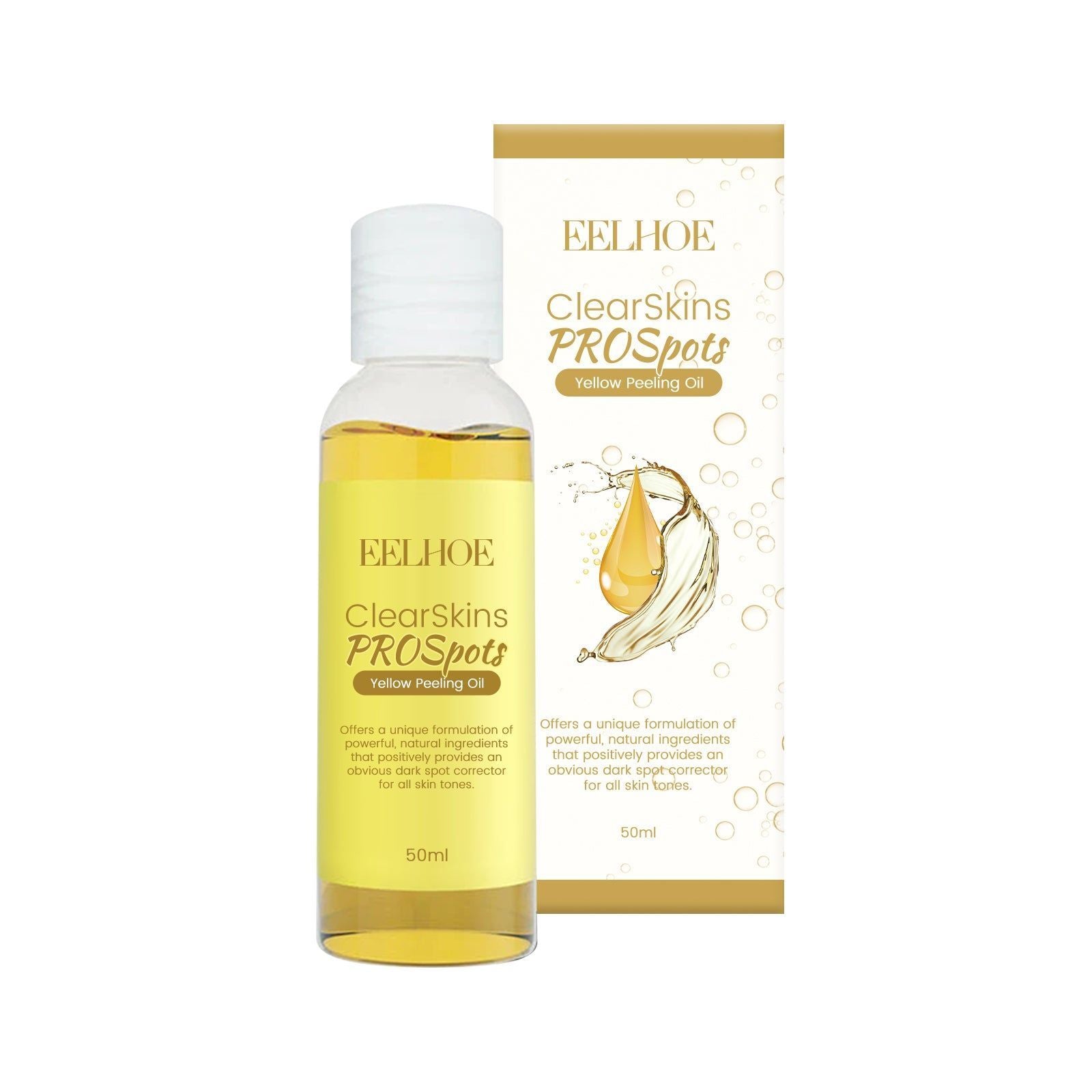 Brightening Skin Exfoliating Oil, Deep Cleansing, Dark Spot Removal, Moisturizing, Natural Glow ,50ml