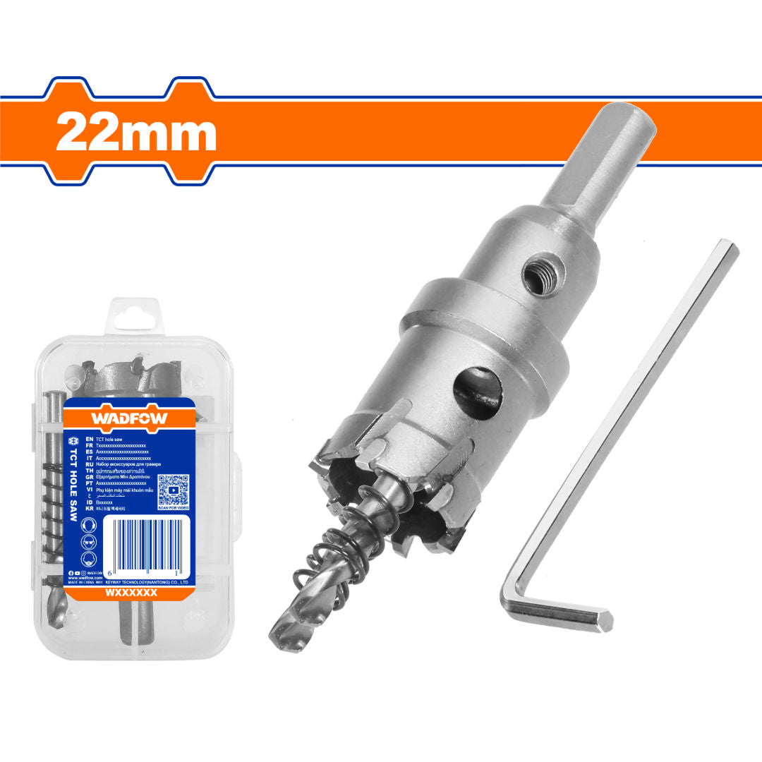 WADFOW TCT Hole Saw, 26mm Depth