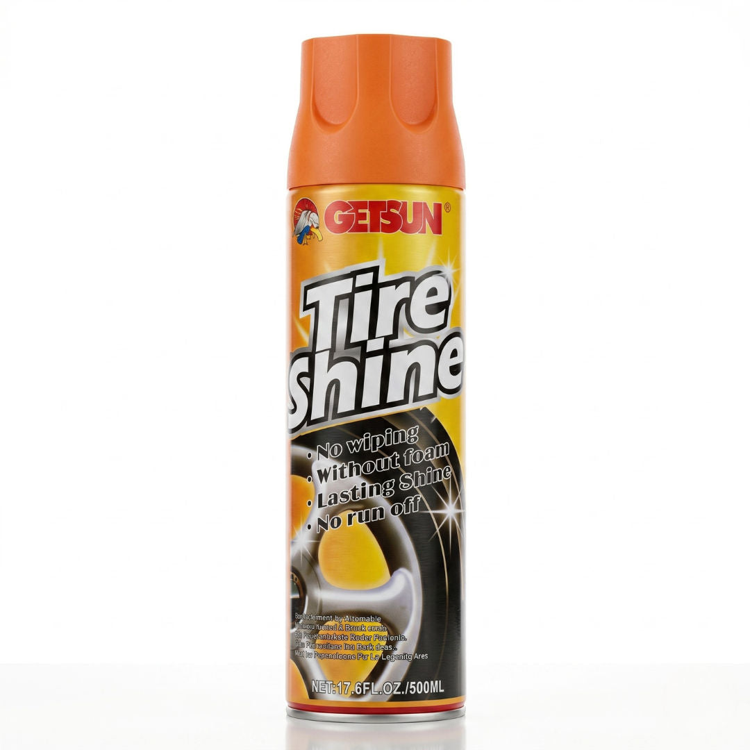 Getsun Tire Shine Aerosol Spray, 500 ml