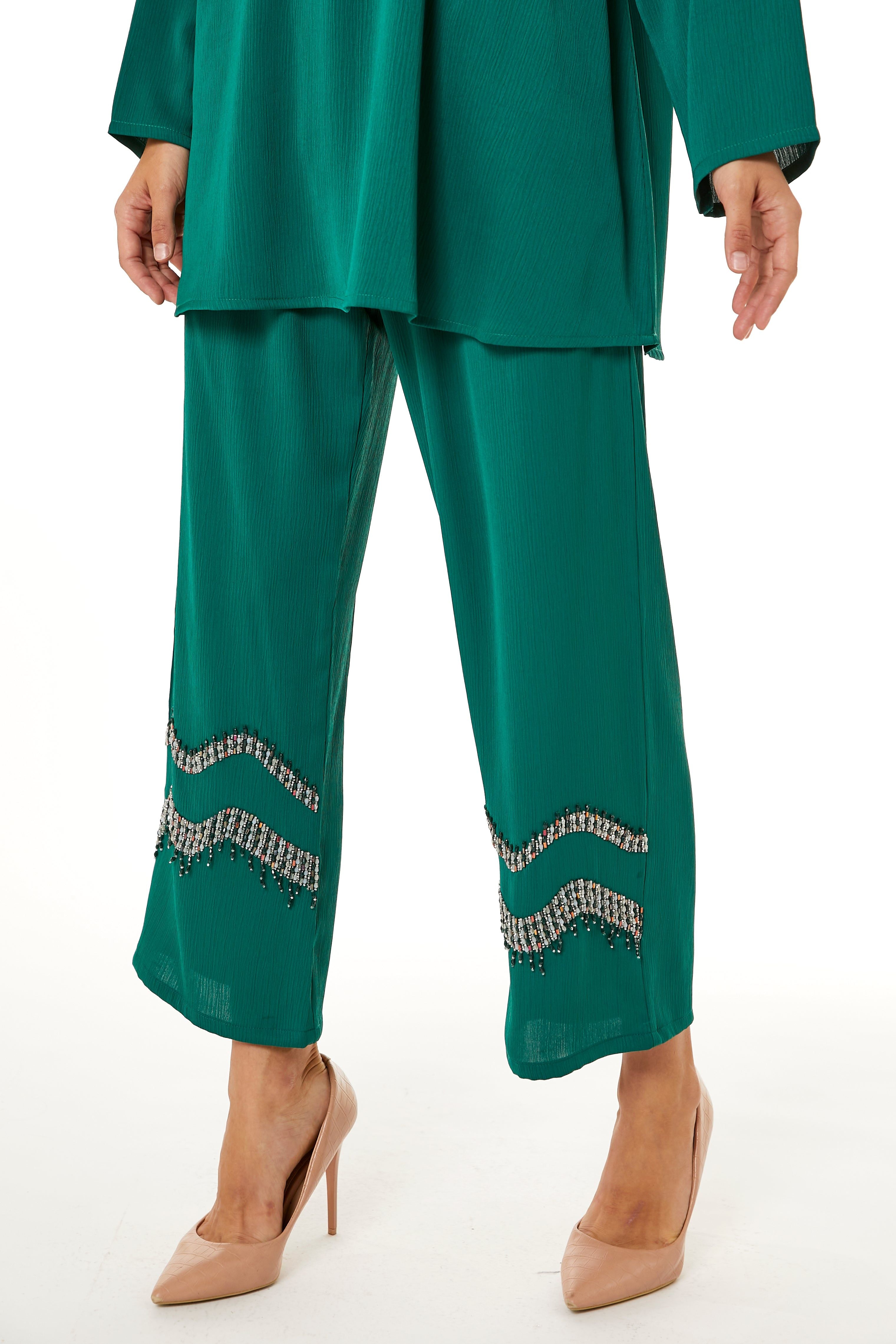 Green Zoom Top and Pants Set