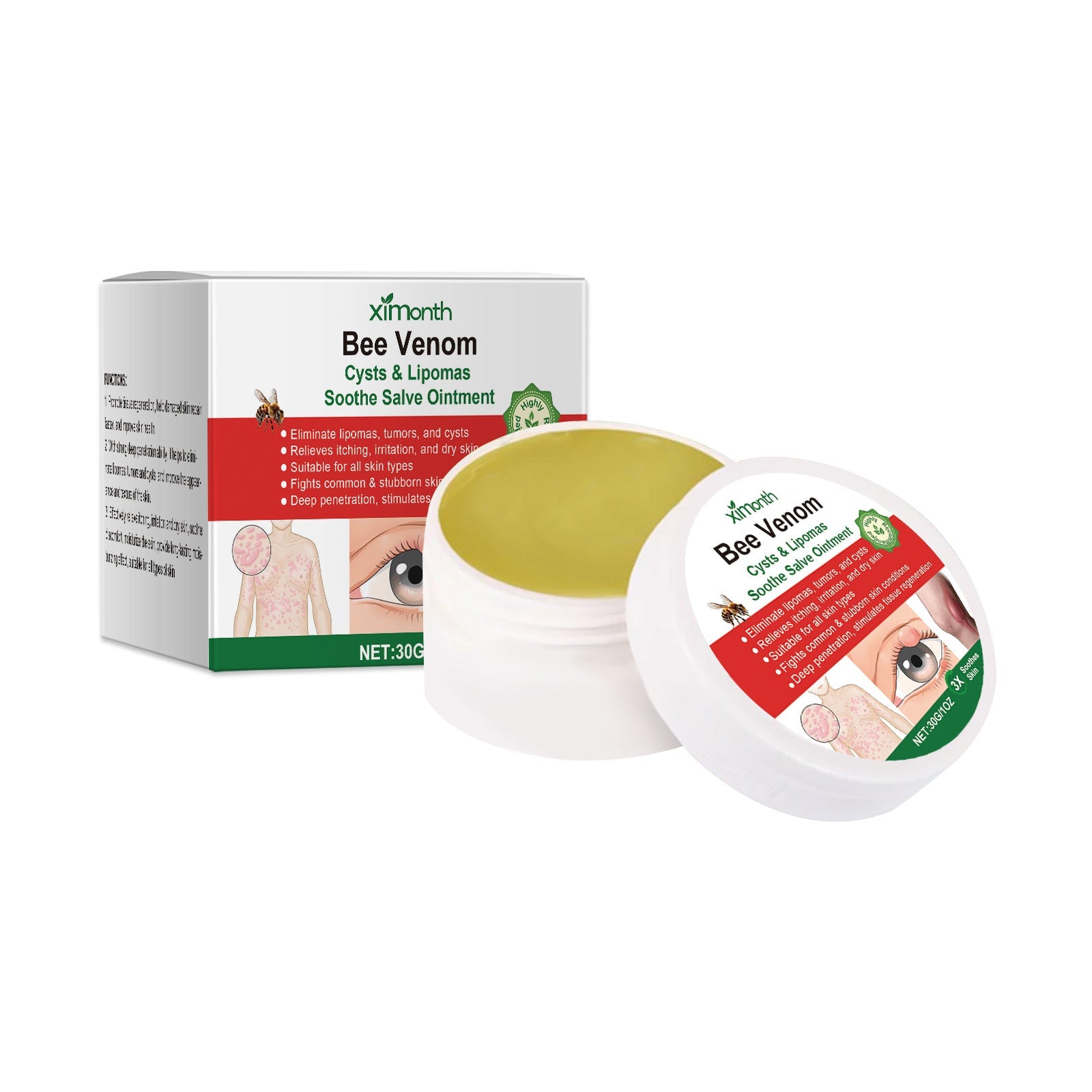 Bee-Venom Skin Care Cream, Nourishing, Moisturizing, Repair, Anti-Discomfort ,30g