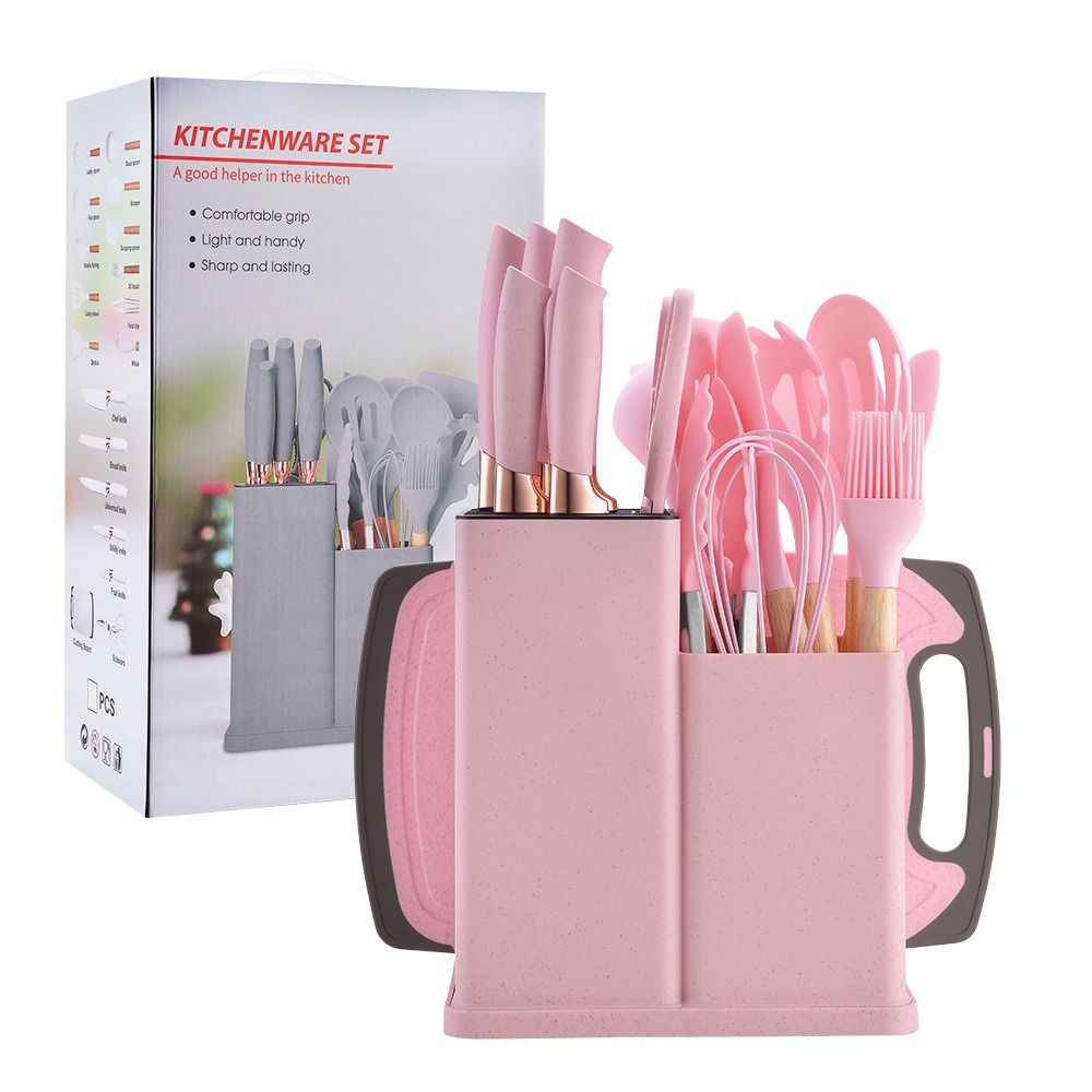 19-Piece Silicone Kitchen Utensil Set