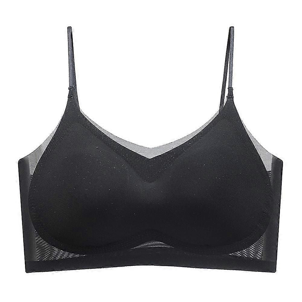 Women Summer Ultra Thin Ice Silk Comfort Breathable Bra Lifting Cooling Bra Plus Size zxin