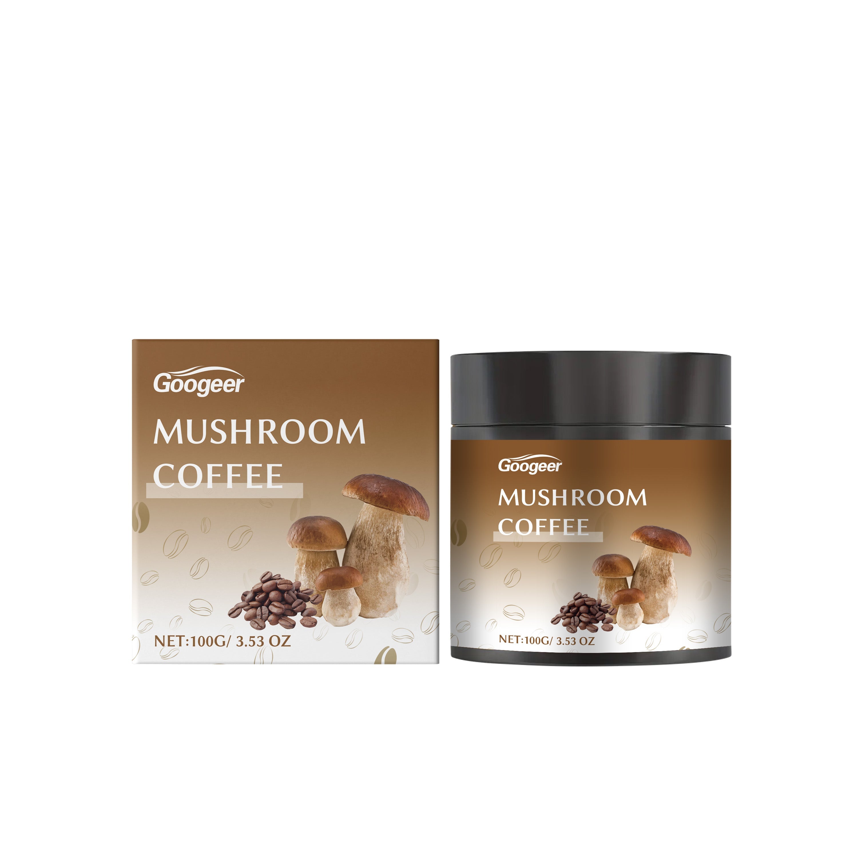 Mushroom Instant Coffee, Low Sugar, Boost Focus, Healthy Energy Drink ,100g