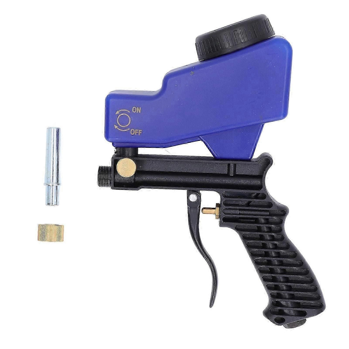 Sandblaster Sand Blaster Sandblasting Spray Gun Tool Set Kit For Spraying Cleaning Blue
