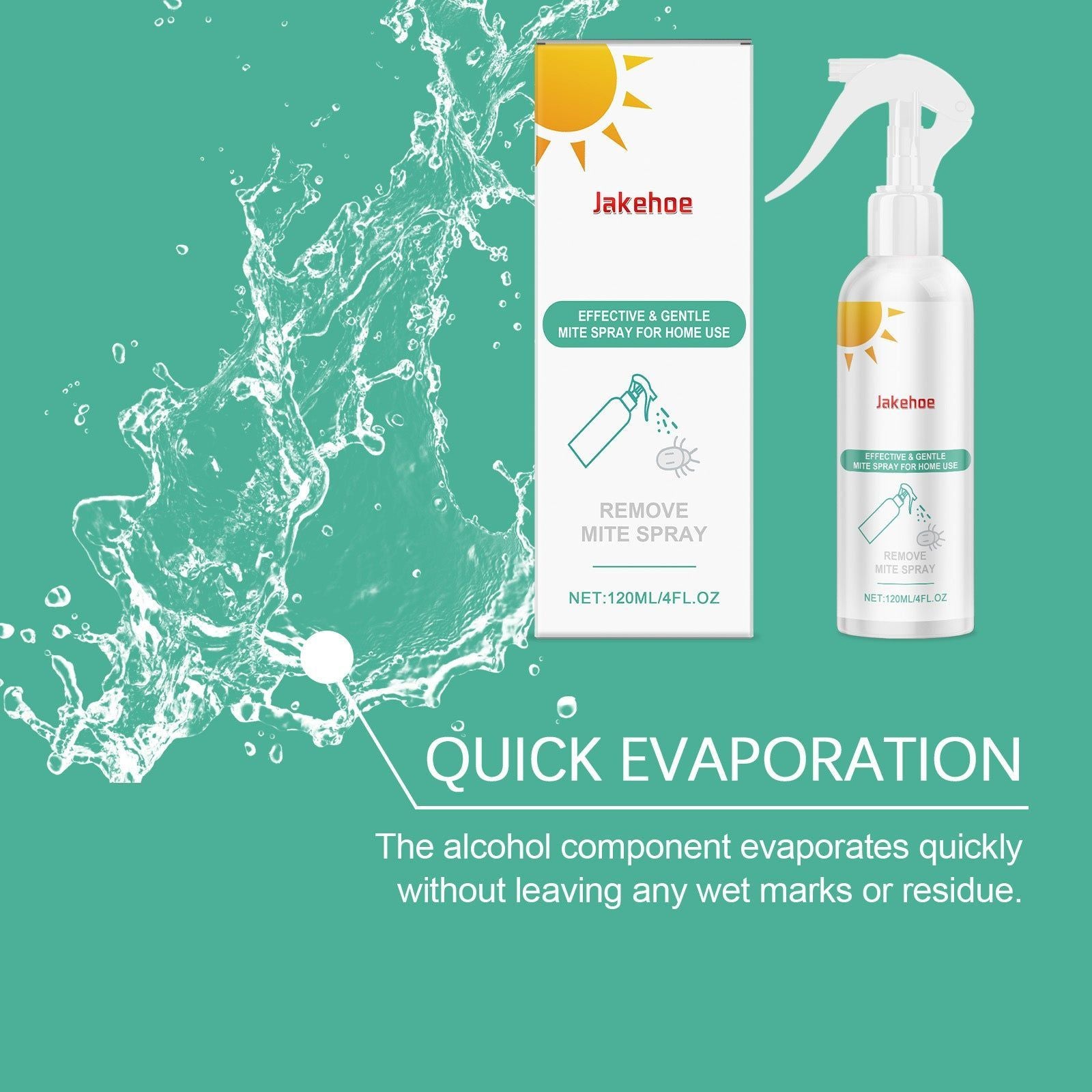 Herbal Mite Repellent Spray, Household Cleaning, Bed Sofa Bedding Care, Quick Evaporation ,120ml