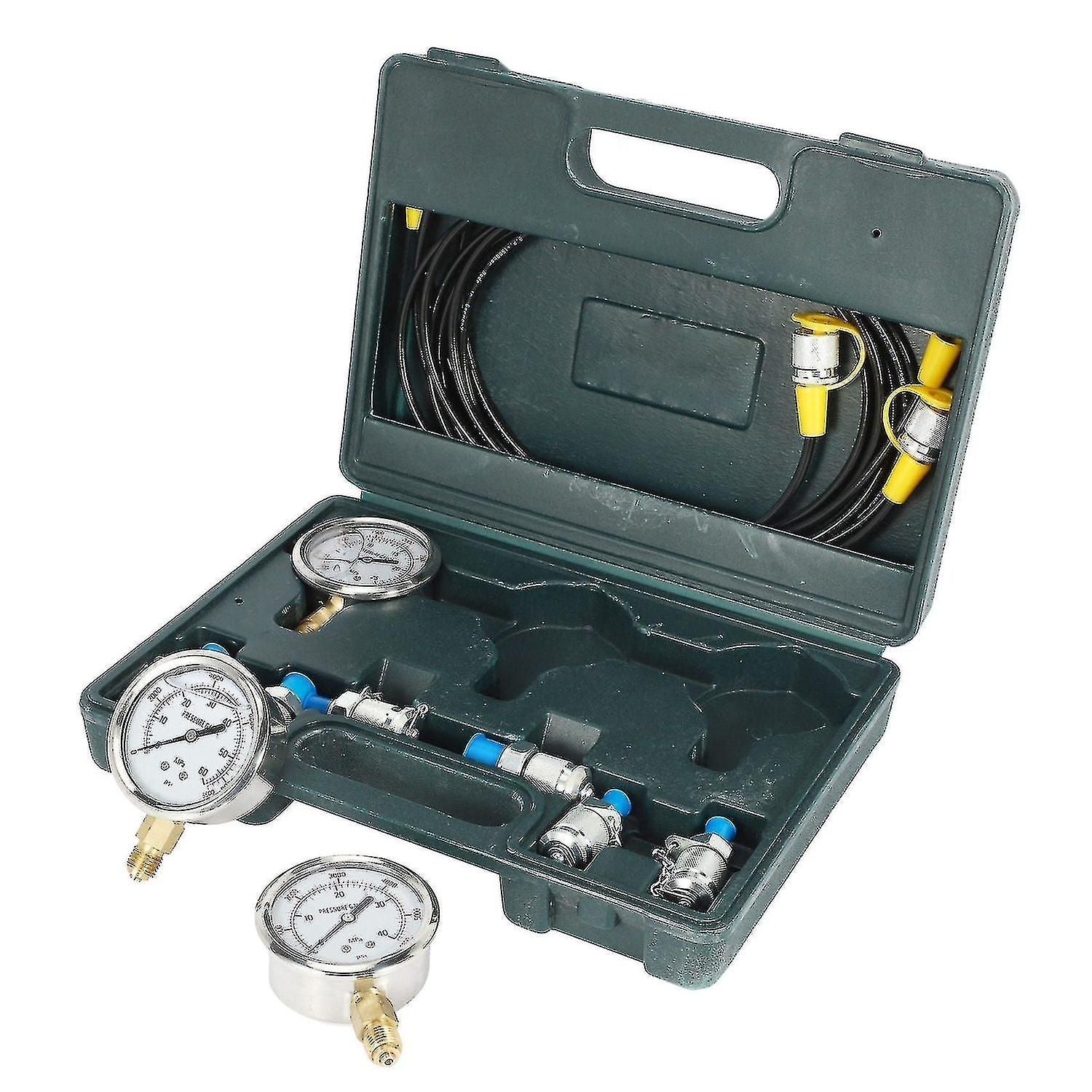Hydraulic Pressure Gauge Excavator Hydraulic Test Kit With Test Hose Fittings And Gauge Tool Limits