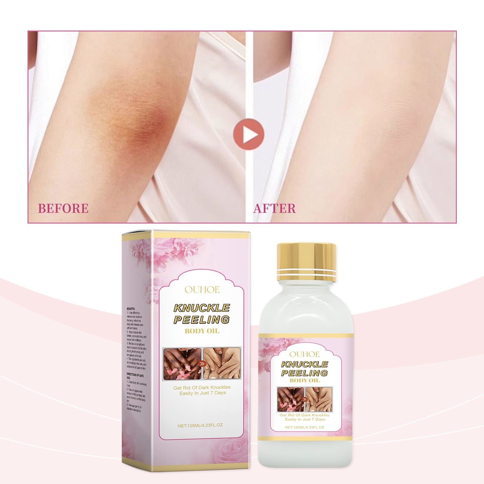 Brightening Skin Body Serum, Deep Moisturizing, Collagen, Arbutin, Fast Absorption ,125ml