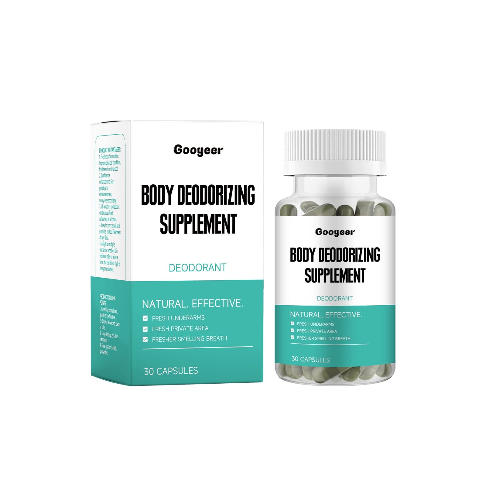 Body Care Deodorant Capsules, Boost Collagen, Freshen Skin, Stay Confident ,30capsules