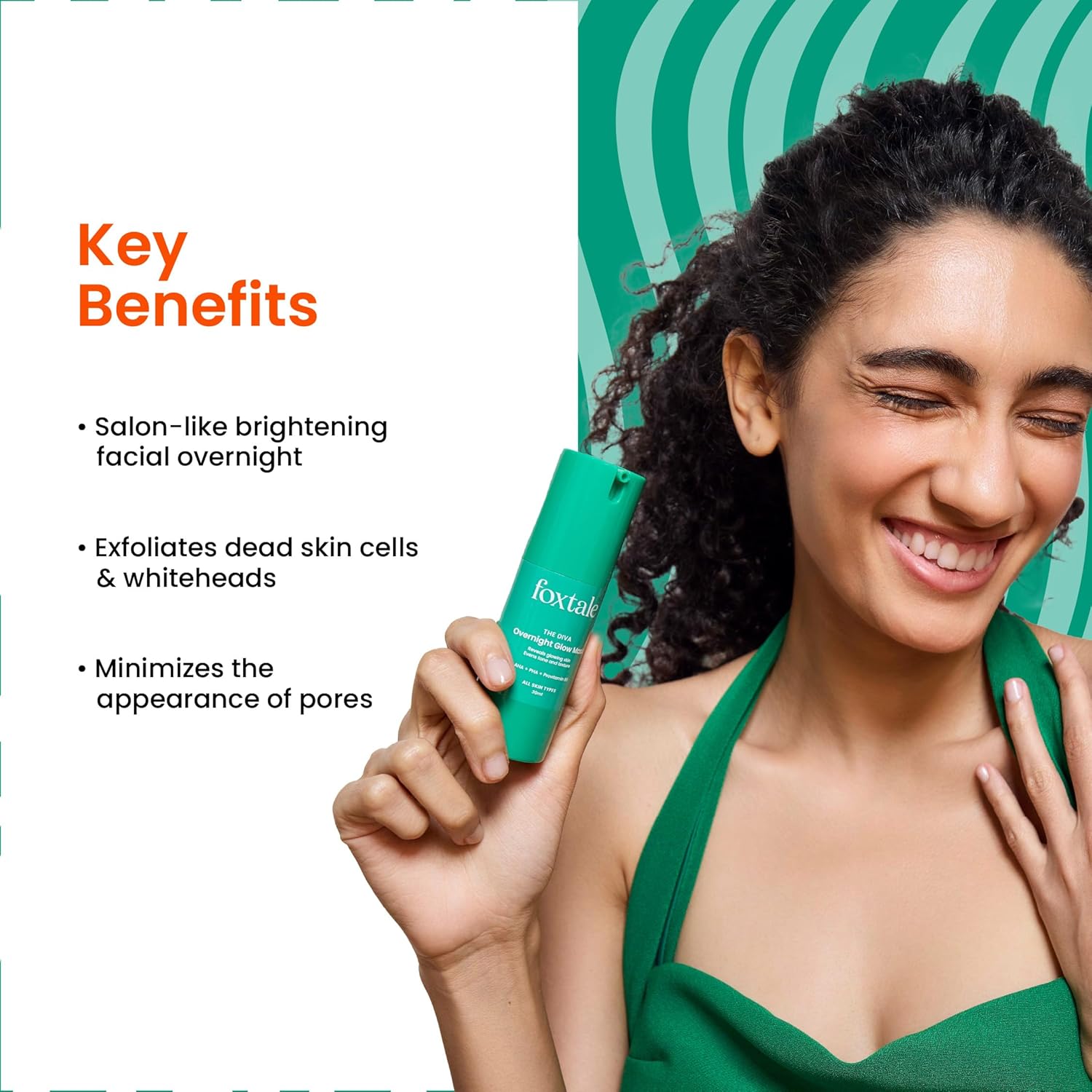 Foxtale The Diva Over Night Glow Mask (30Ml)