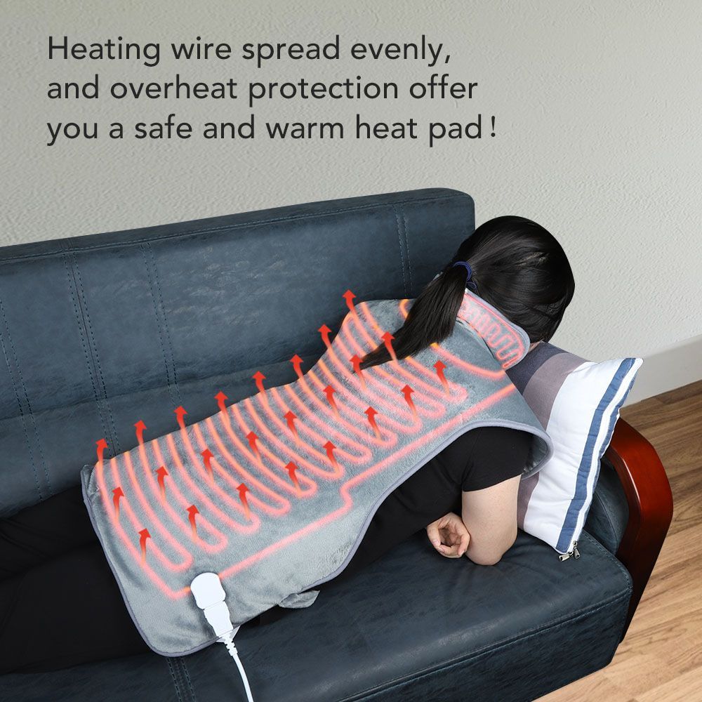 Electric Heating Pad Heating Wrap Shawl Soft Flannel Vest For Neck Shoulders Back