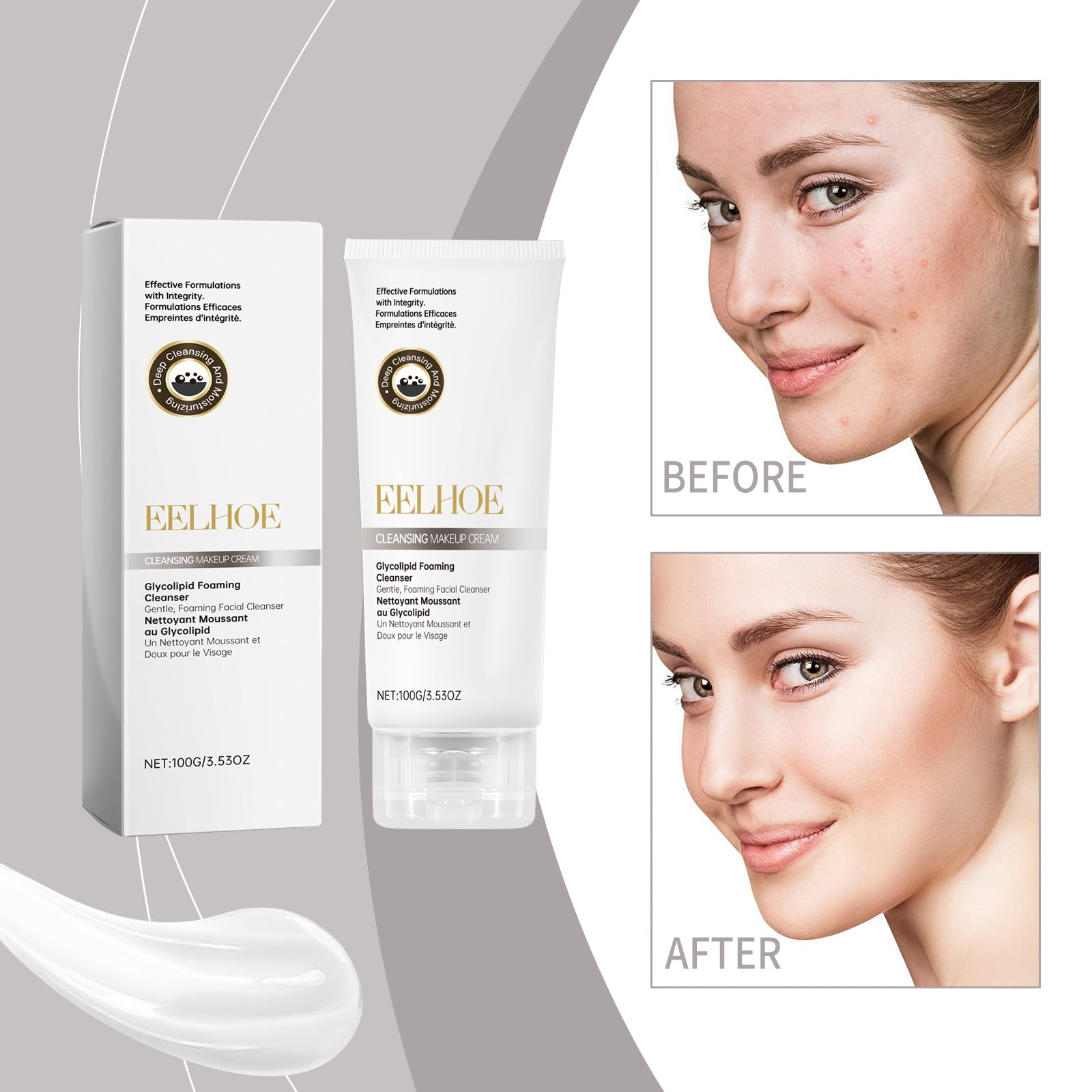 Bio-Sophora Facial Cleansing Cream, Gentle, Hydrating, Deep Pore Cleanser ,100g