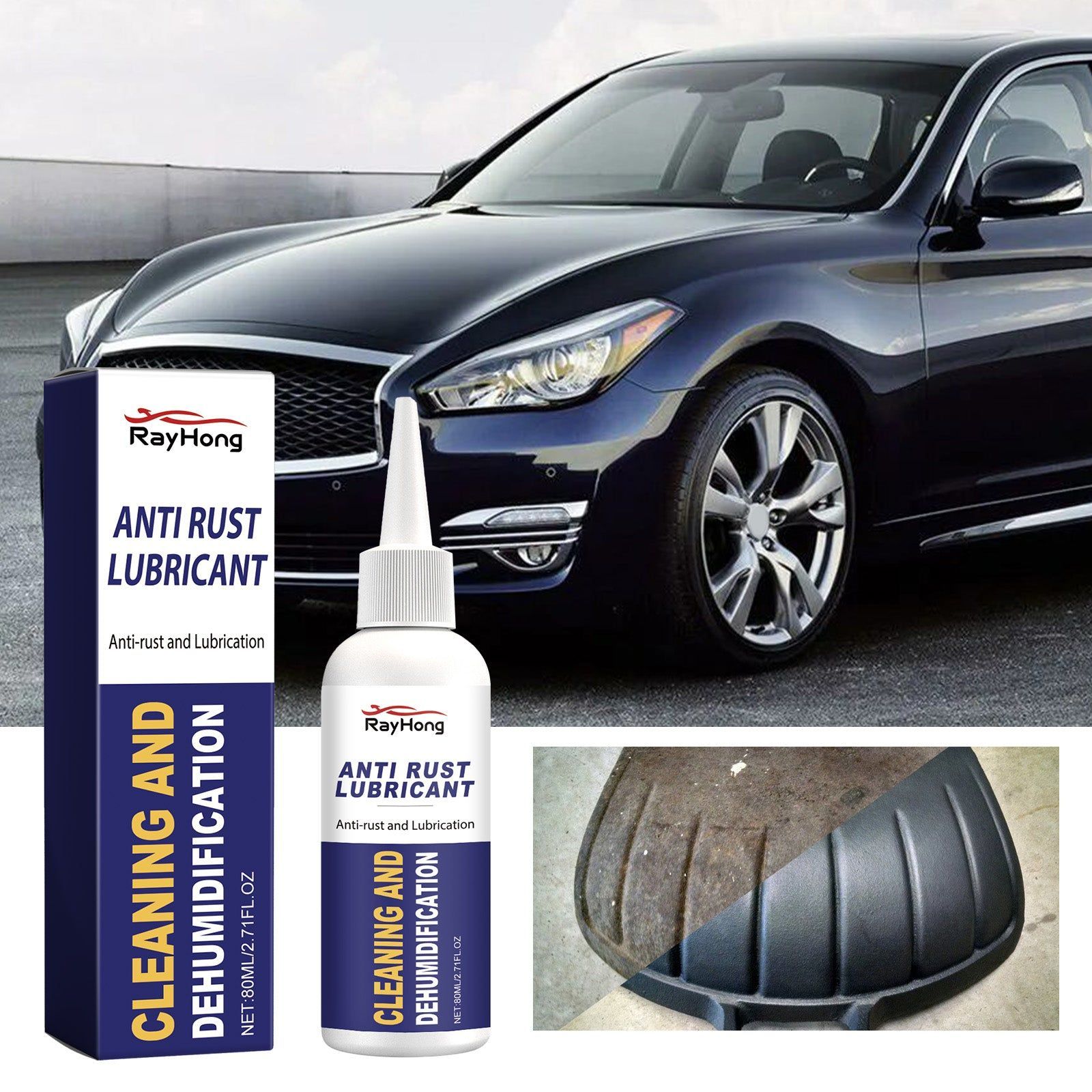 Ultimate Automobile Rust Removal Spray, Rustproofing, Car Maintenance, Extend Metal Life ,80ml