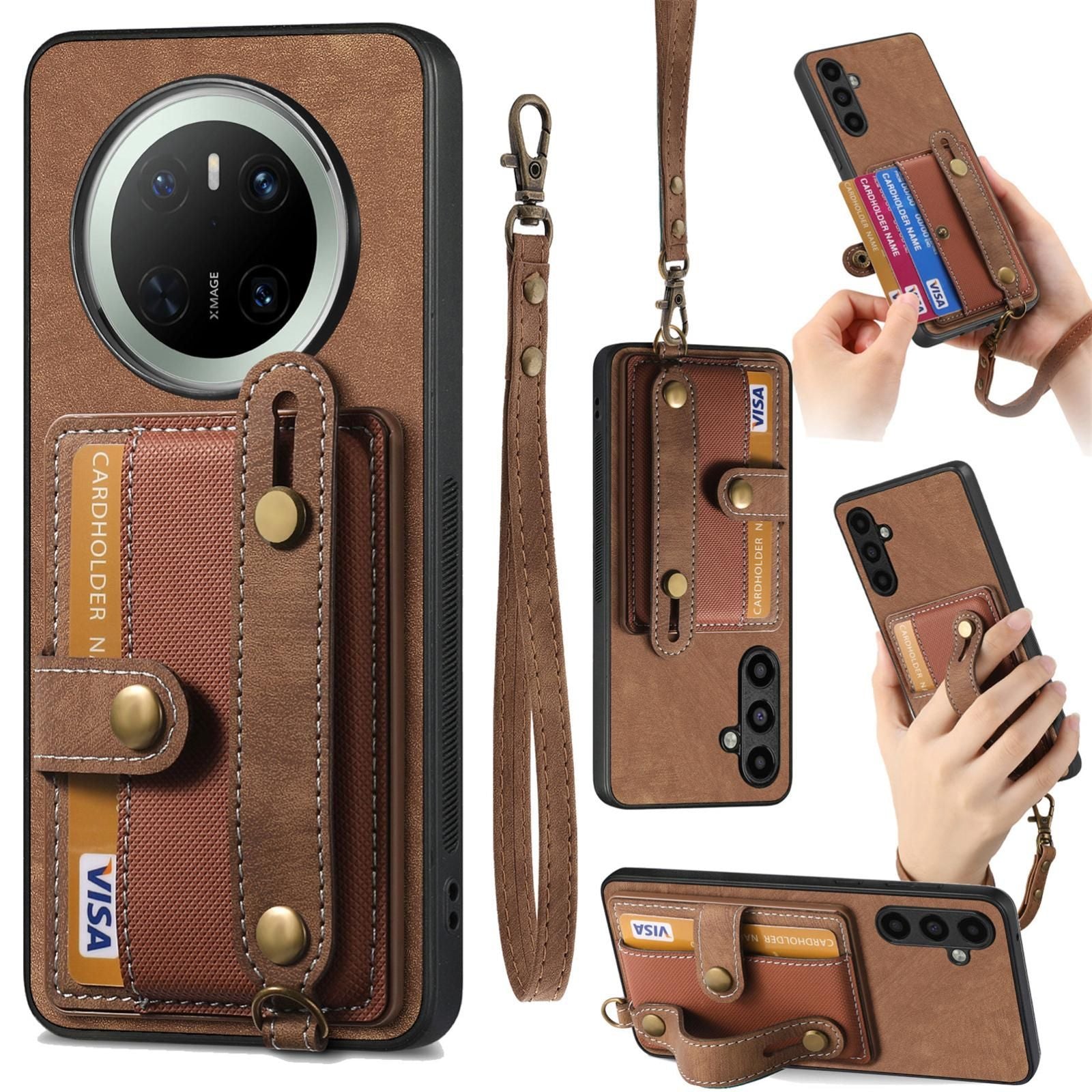 Retro Card Wallet Case For Huawei Mate 70 Pro