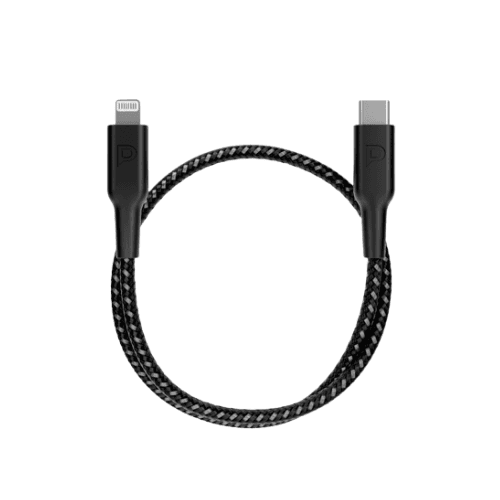 Powerology Braided USB-C Lightning Cable 30Cm