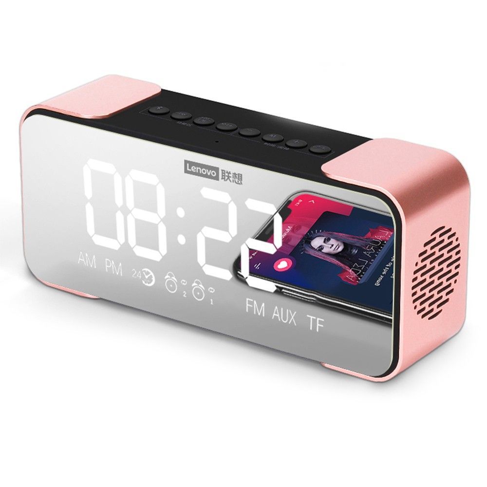 BT Speaker Radio Alarm DIY Ringtone One-Click Snooze BT Call Speaker