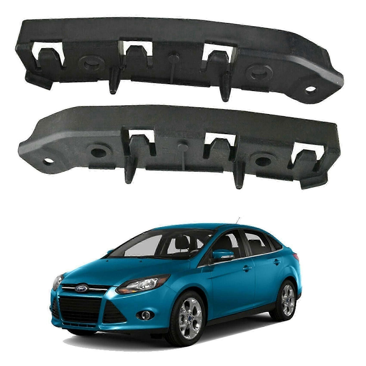 For 2012 -2018 Focus Front Bumper Support Retainer Brackets 1 Pair Left Right Cp9z17c947b Cp9z17c94