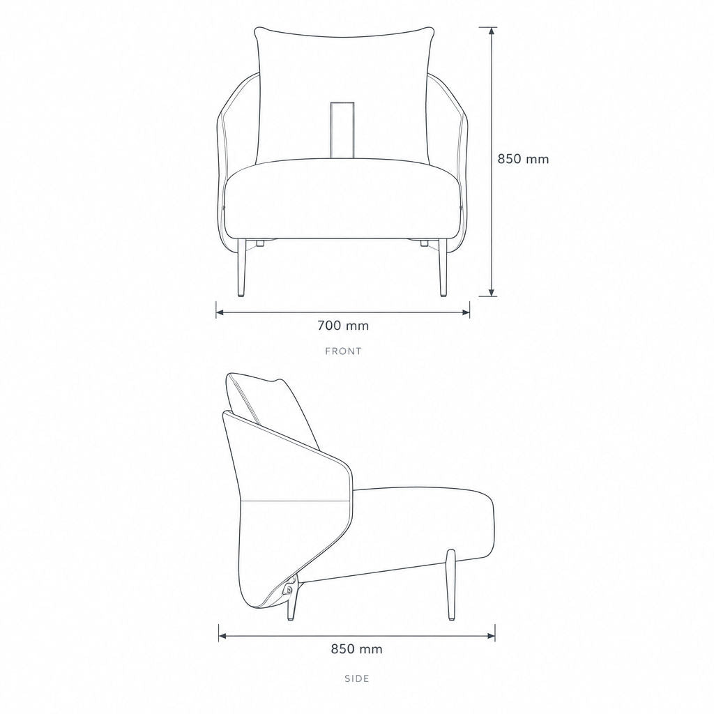 Two-Tone Lounge Chair #EC-380