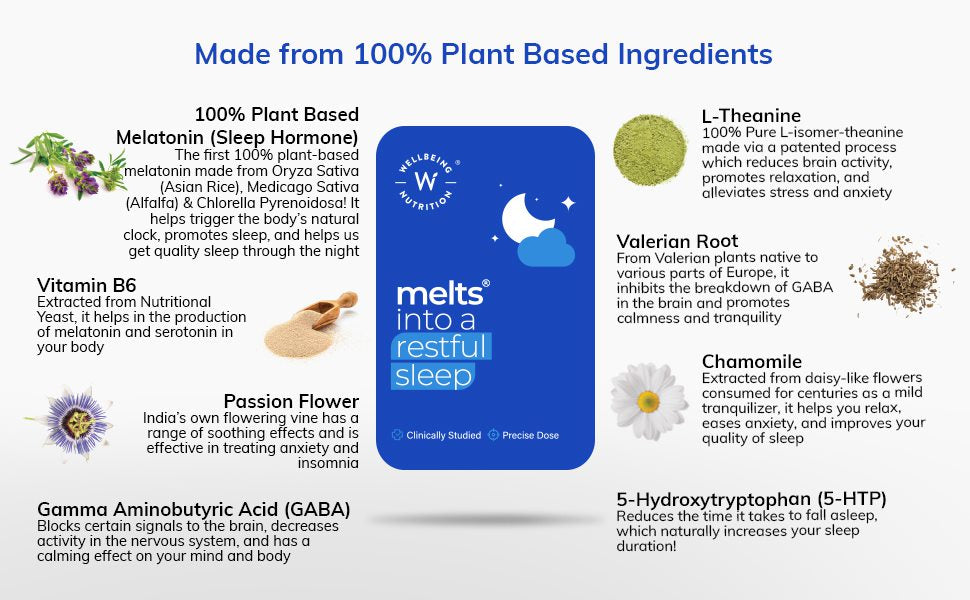 Wellbeing Nutrition Melts Restful Sleep, 30 Oral Strips